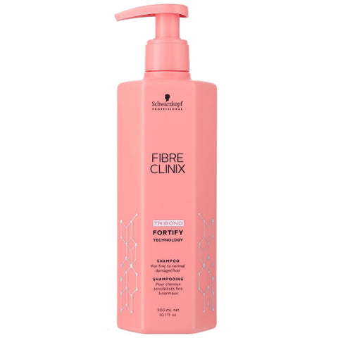 300ml Pink Bottle containing Shampoo to Fortify Hair