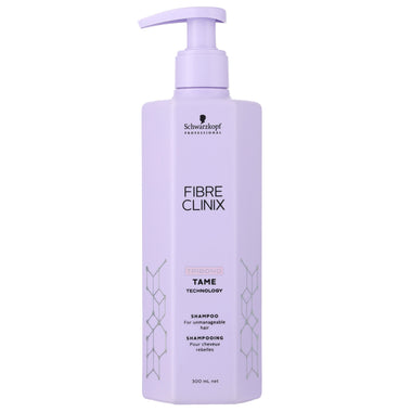 300ml Purple Bottle containing Shampoo For Anti Frizz